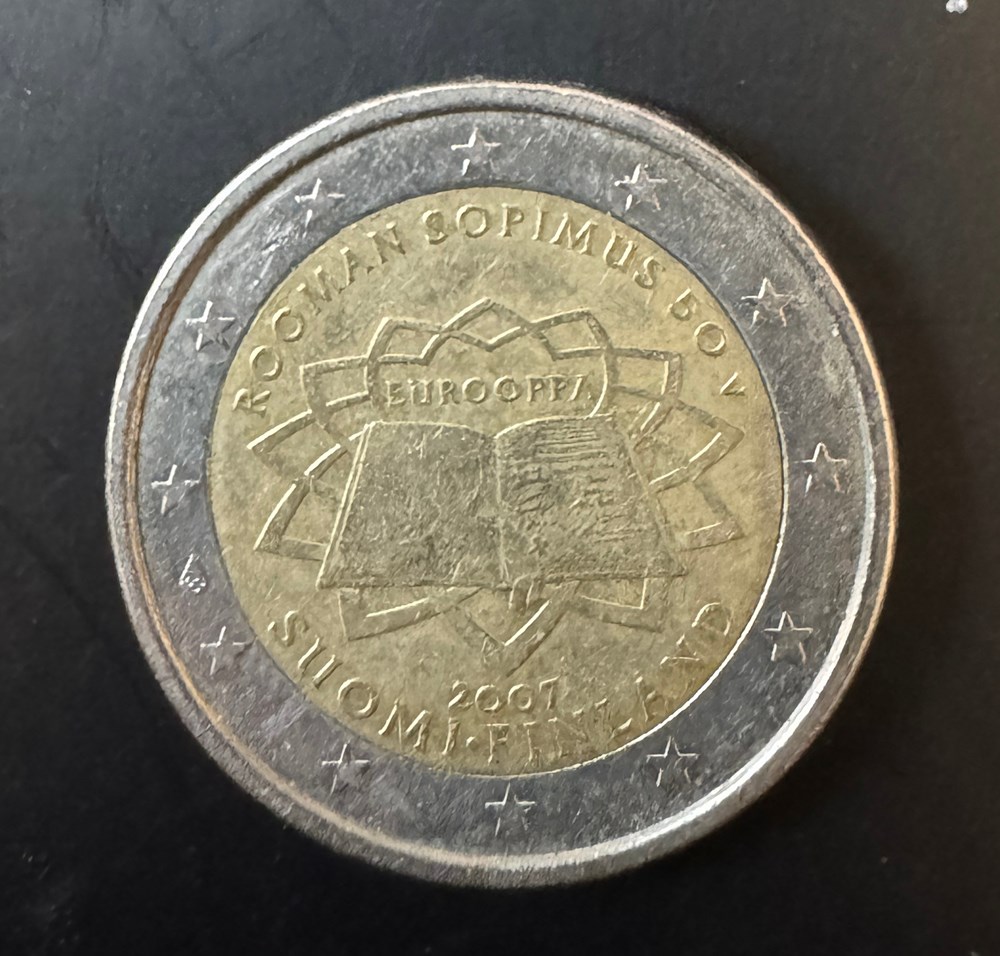 monnaies euros finlande 2 commemorative commune ue 2007