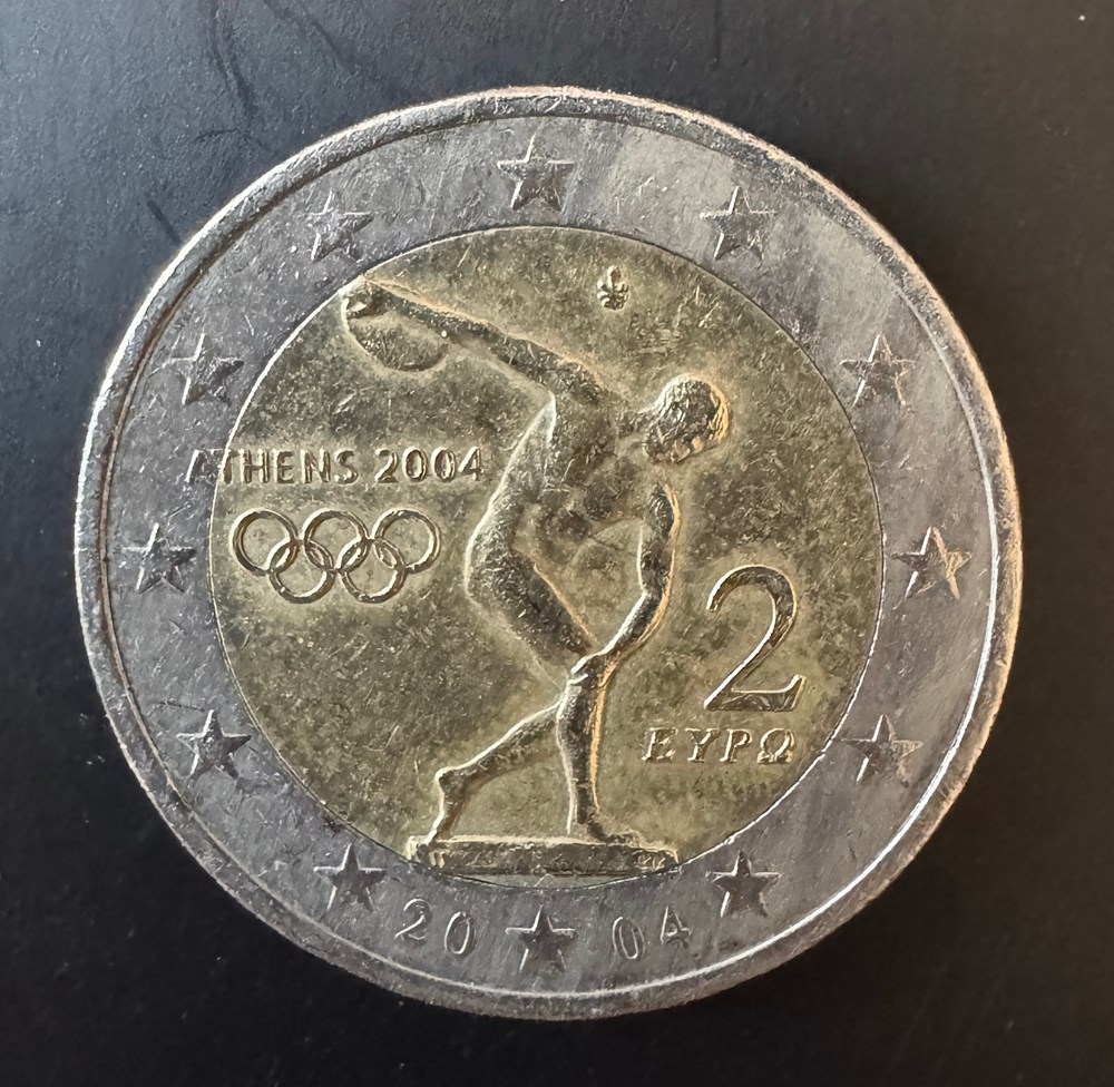GRECE- 2€ COMMEMORATIVE - 2004 monnaies euros grece 2 commemorative 2004
