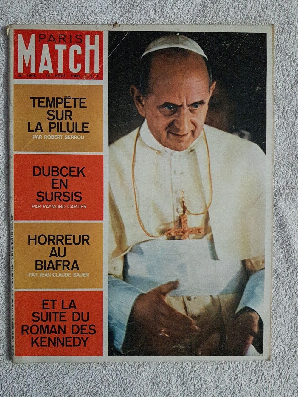 PARIS MATCH 1005 - 10/08/1968 livres bd revues paris match 1005 10 08 1968