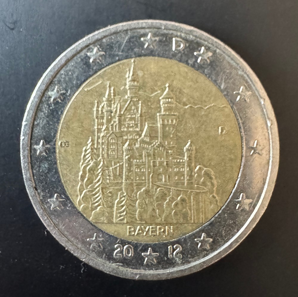 ALLEMAGNE- 2€ COMMEMORATIVE - 2012 monnaies euros allemagne 2 commemorative 2012