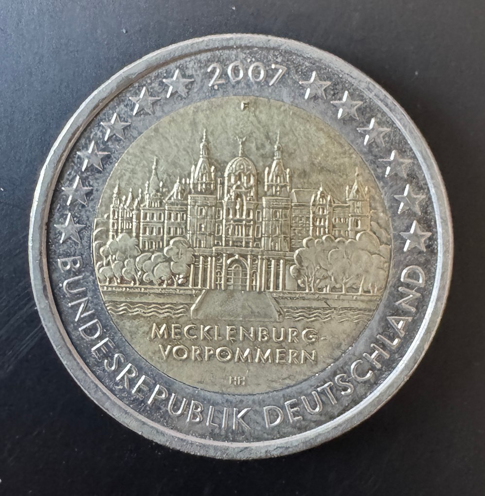 ALLEMAGNE- 2€ COMMEMORATIVE - 2007 monnaies euros allemagne 2 commemorative 2007