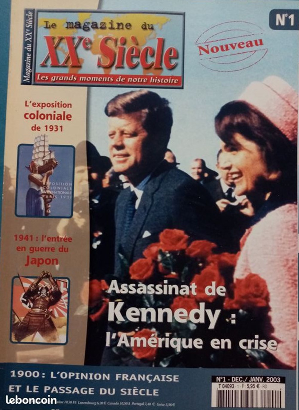 Le magazine du XX ème siècle N°1 - déc/janv 2003 livres bd revues le magazine du xx eme siecle n 1 dec janv 2003