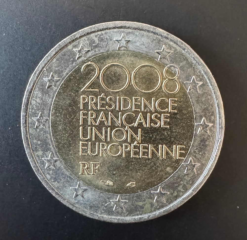 monnaies euros france 2 commemorative commune ue 2008