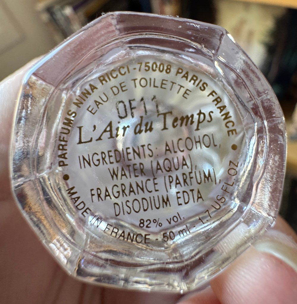 NINA RICCI - L'Air du Temps 4 parfums beaute flacons nina ricci air du temps