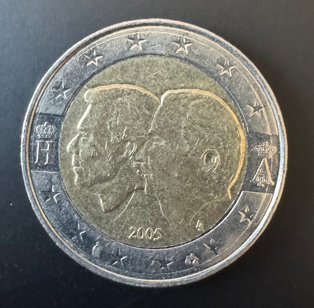 monnaies euros belgique 2 commemorative 2005