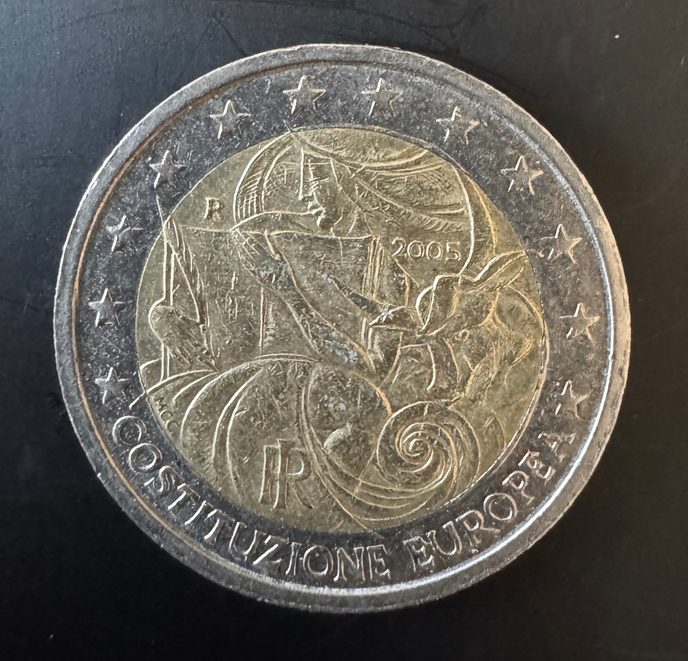 monnaies euros italie 2 commemorative 2005