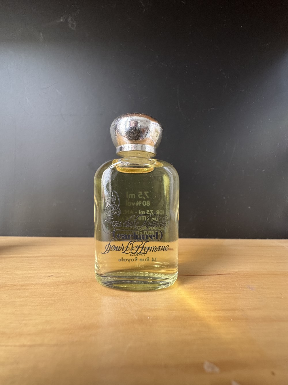 parfums beaute miniatures cacharel pour homme