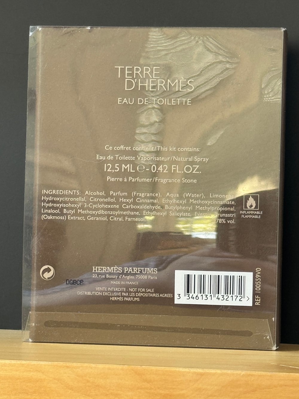 HERMES - Terre d'Hermès 4 parfums beaute flacons hermes terre hermes