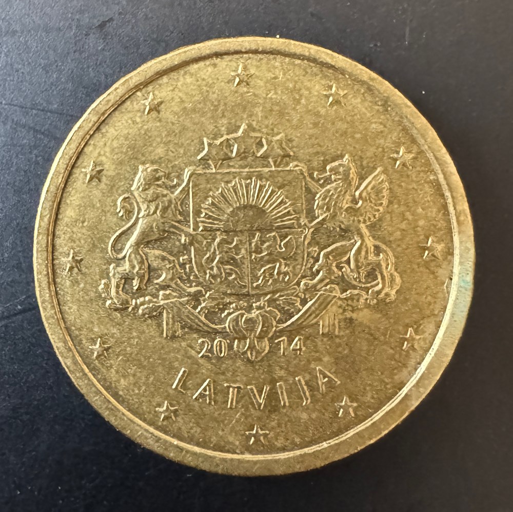 LETTONIE (LATVIJA) - 0,50€ monnaies euros lettonie latvija 0 50