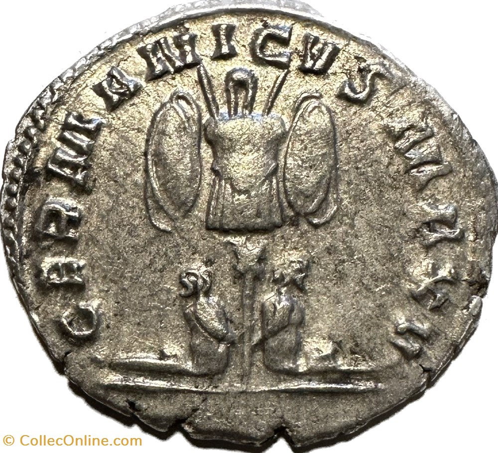 Gallienus, Göbl 872o (2 Ex.) munzen antike bis romische imperial und republik gallienus gobl 872o 2 ex