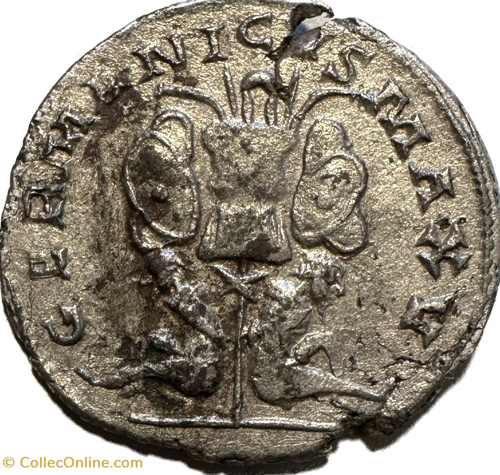 Gallienus, Göbl 872var (0 Ex.) munzen antike bis romische imperial und republik gallienus gobl 872var 0 ex