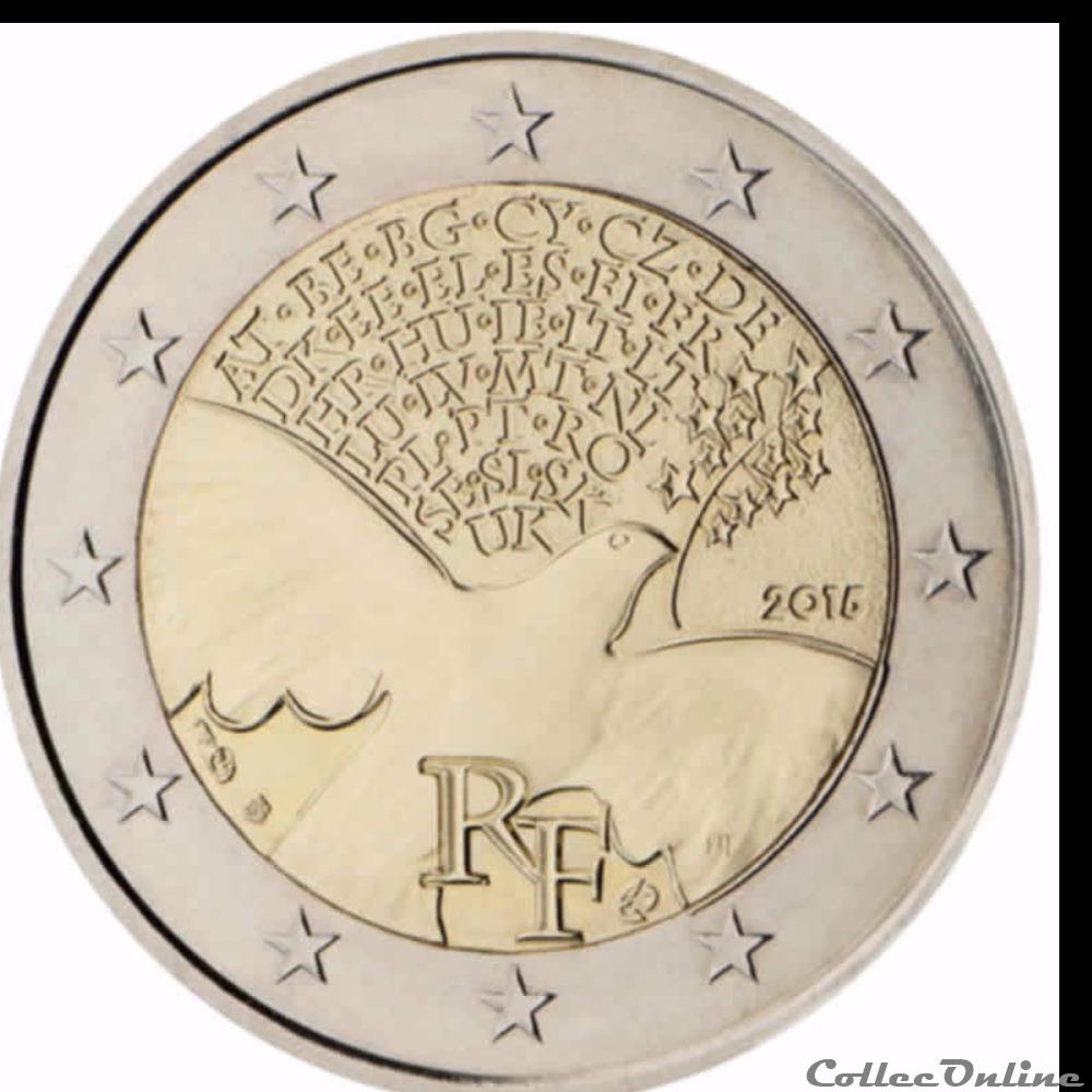 70 Ans de la Paix en Europe monnaie france 70 ans de la paix en europe