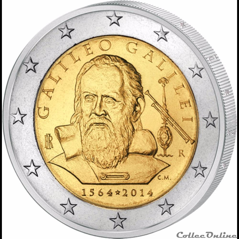 monnaie euro italie galileo galilei 2014