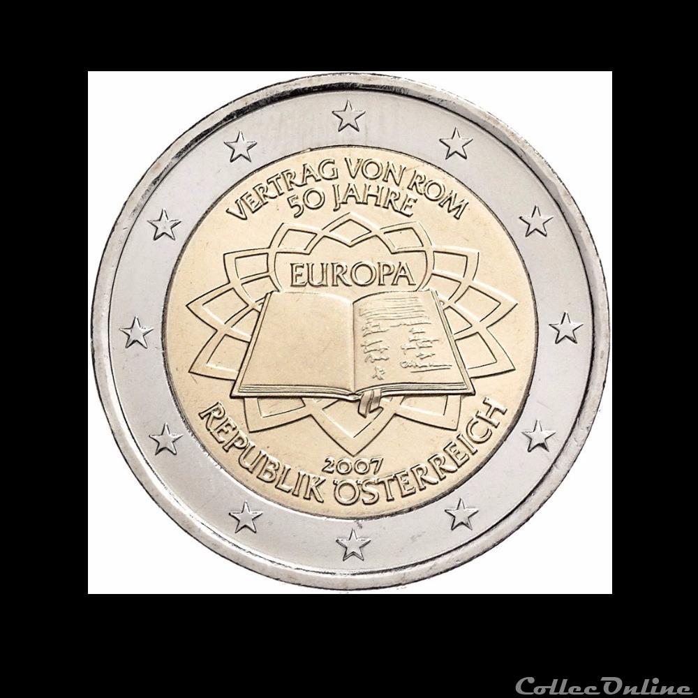 Vertrag von Rom 50 Jahre Autriche 2007 monnaie euro vertrag von rom 50 jahre autriche 2007