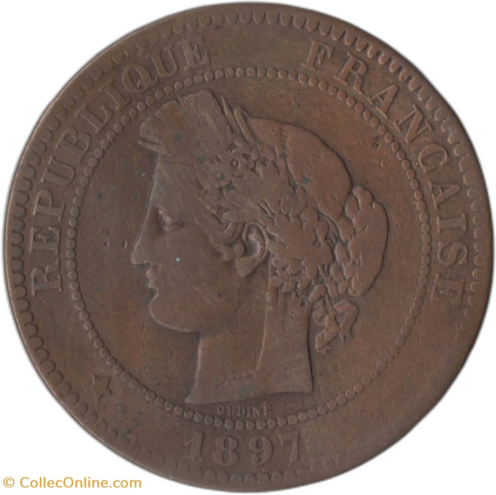 10 centimes Cérès 1876 A monnaies monde france 10 centimes ceres 1876 a