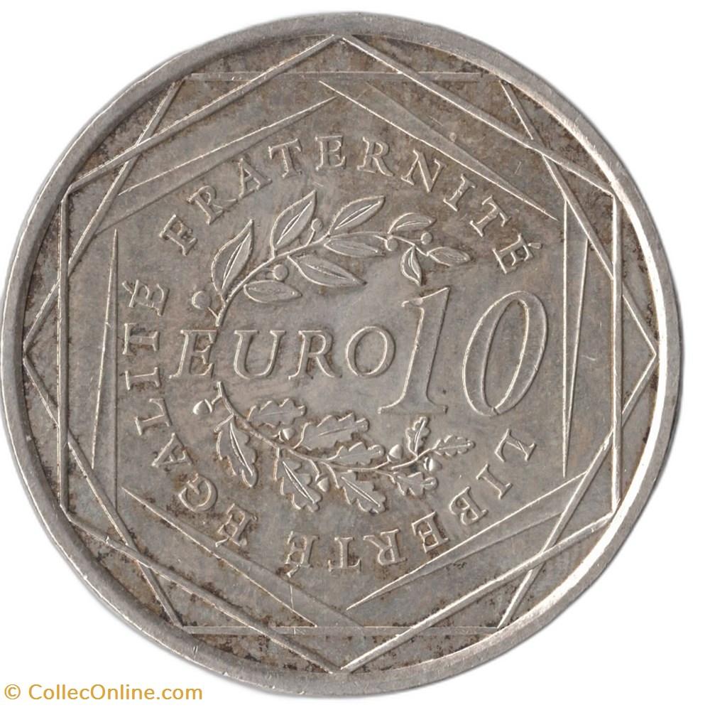 monnaies euros france 10 euro argent semeuse 2009