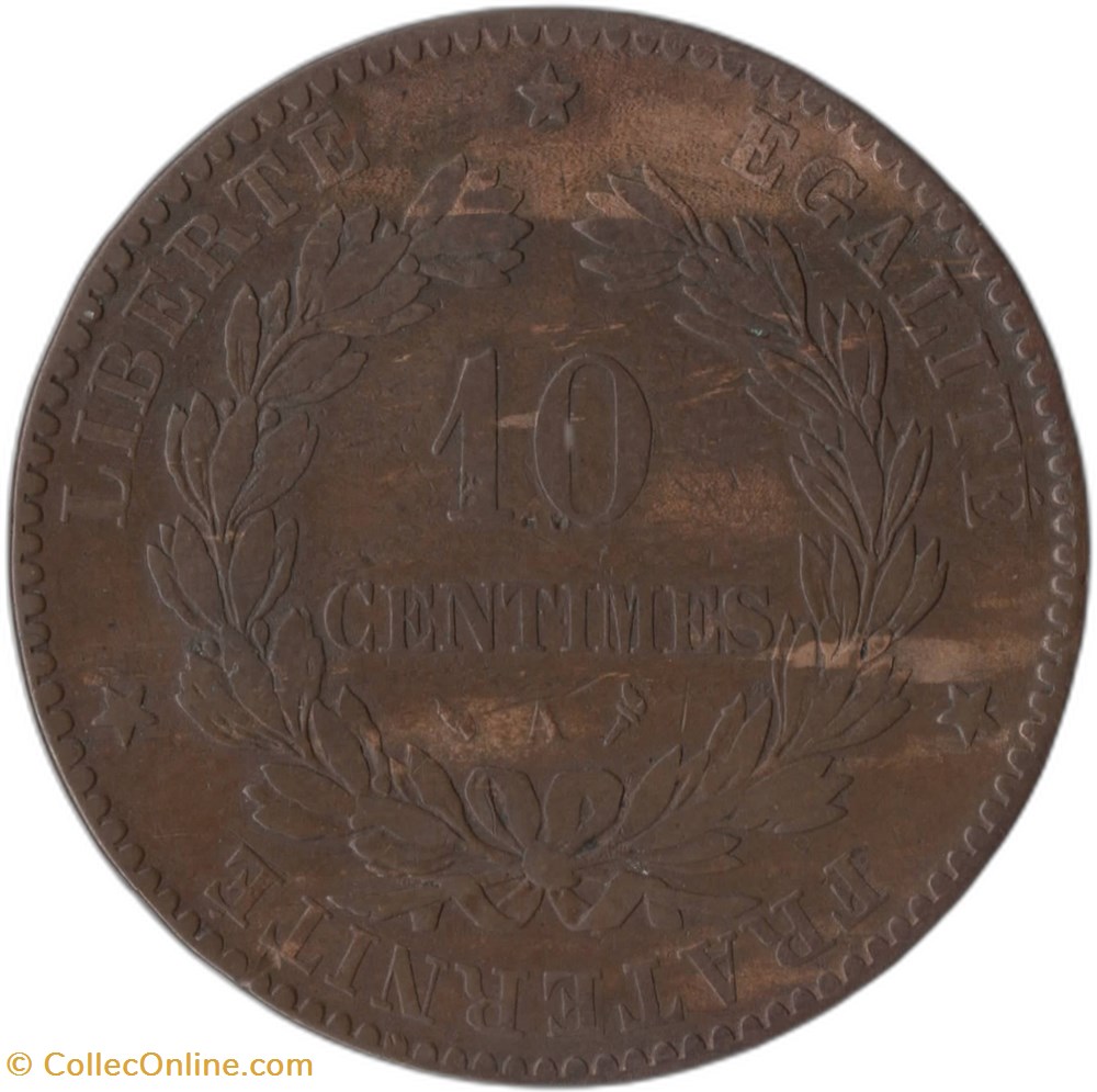 10 centimes Cérès 1876 A monnaies monde france 10 centimes ceres 1876 a