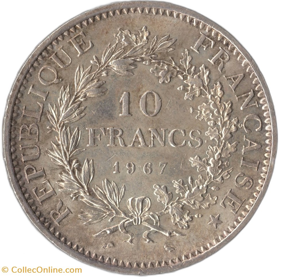 monnaies monde france 10 francs hercule 1967