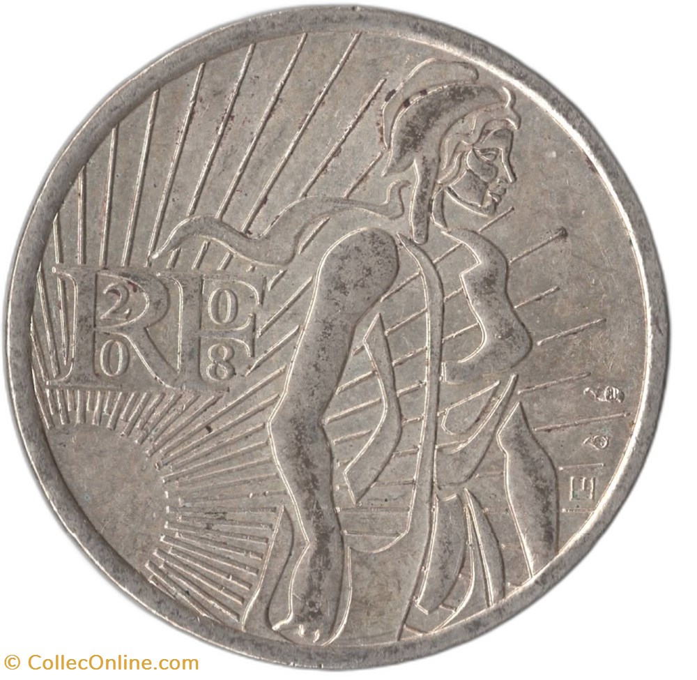 5 euro argent Semeuse 2008 monnaies euros france 5 euro argent semeuse 2008