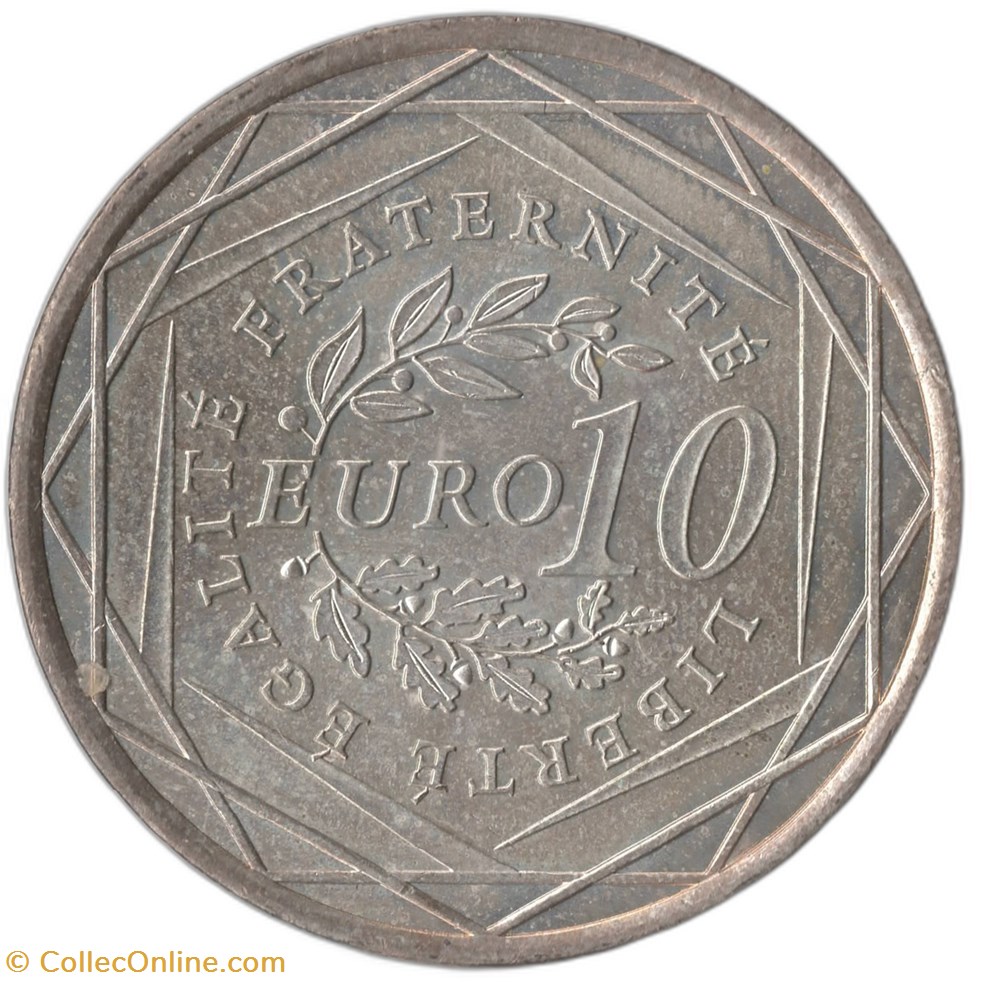 monnaies euros france 10 euro argent semeuse 2009