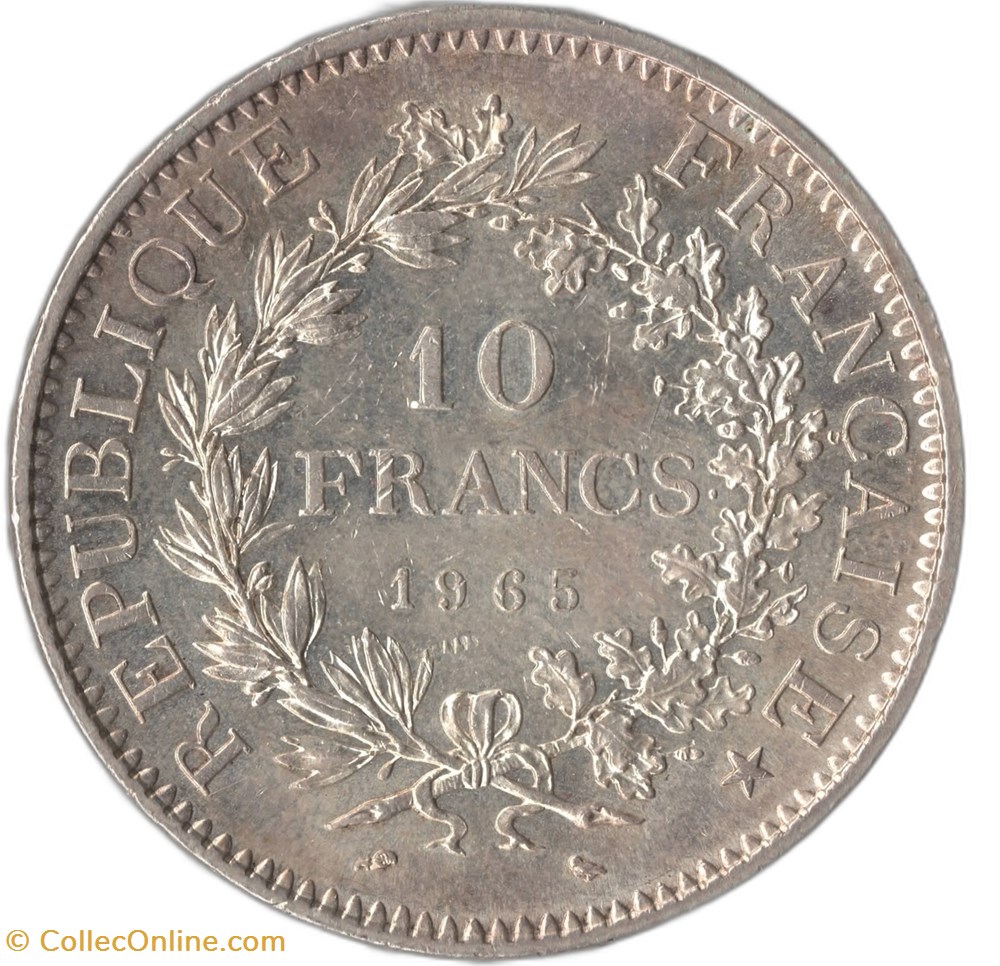 10 francs Hercule 1965 monnaies monde france 10 francs hercule 1965