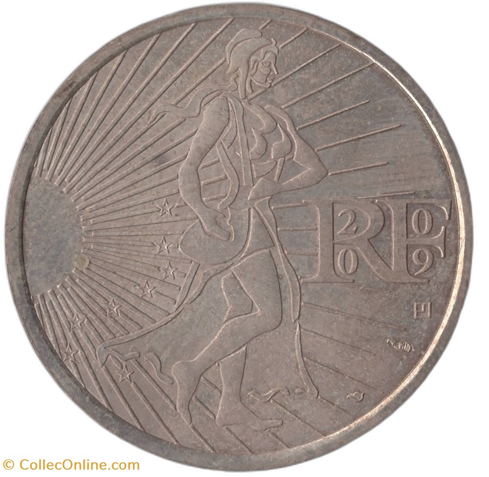 monnaies euros france 10 euro argent semeuse 2009