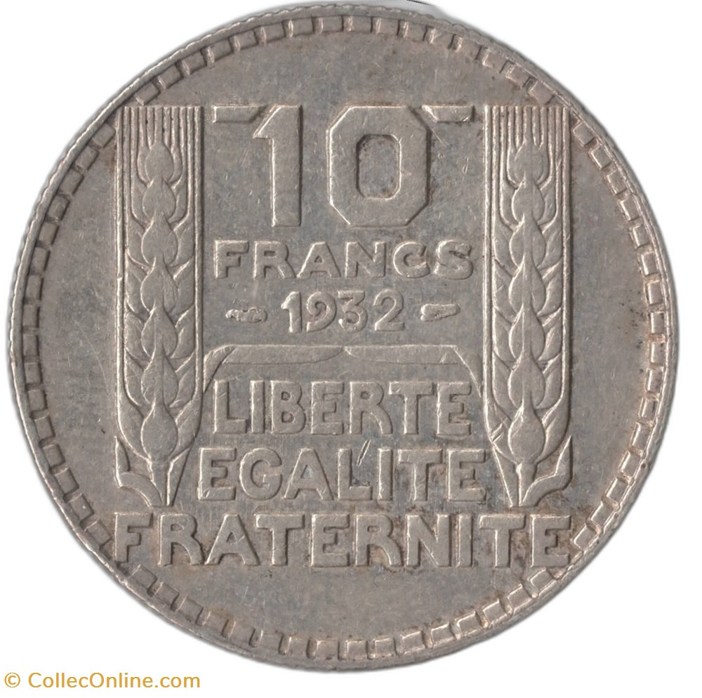 10 francs Turin 1932 monnaies monde france 10 francs turin 1932