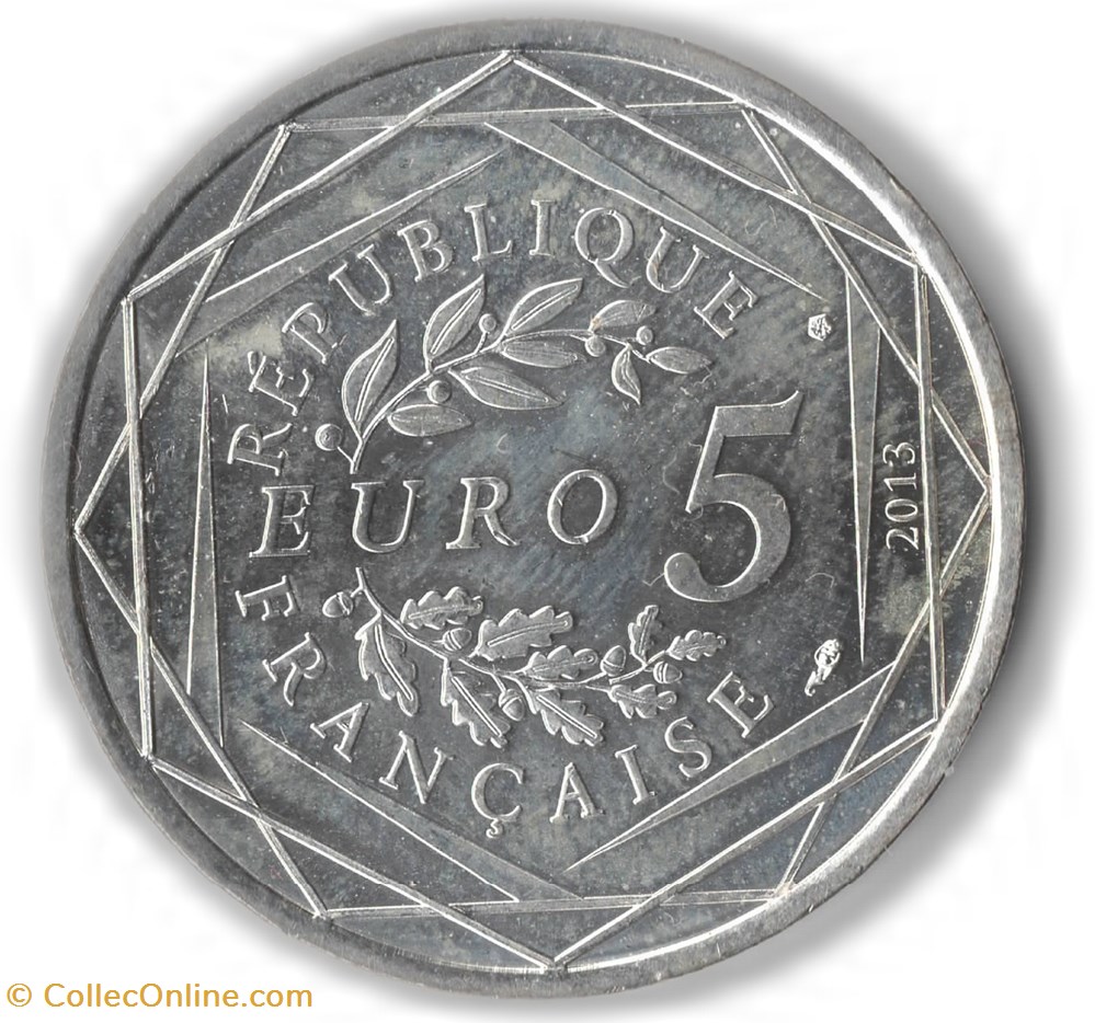 monnaies euros france 5 euro argent fraternite 2013