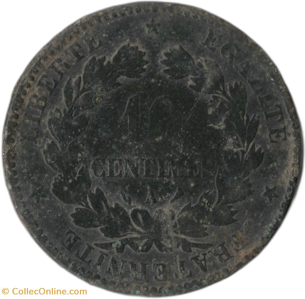 10 centimes Cérès 1876 A monnaies monde france 10 centimes ceres 1876 a