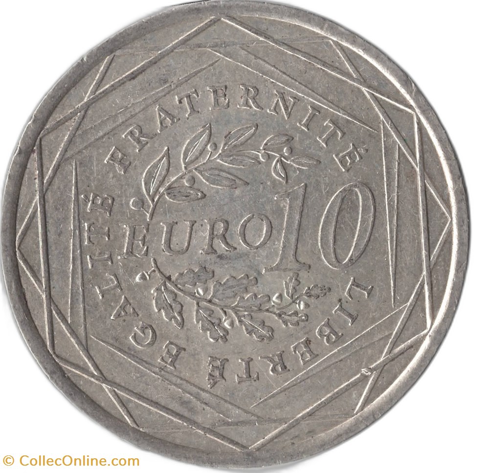 monnaies euros france 10 euro argent semeuse 2009