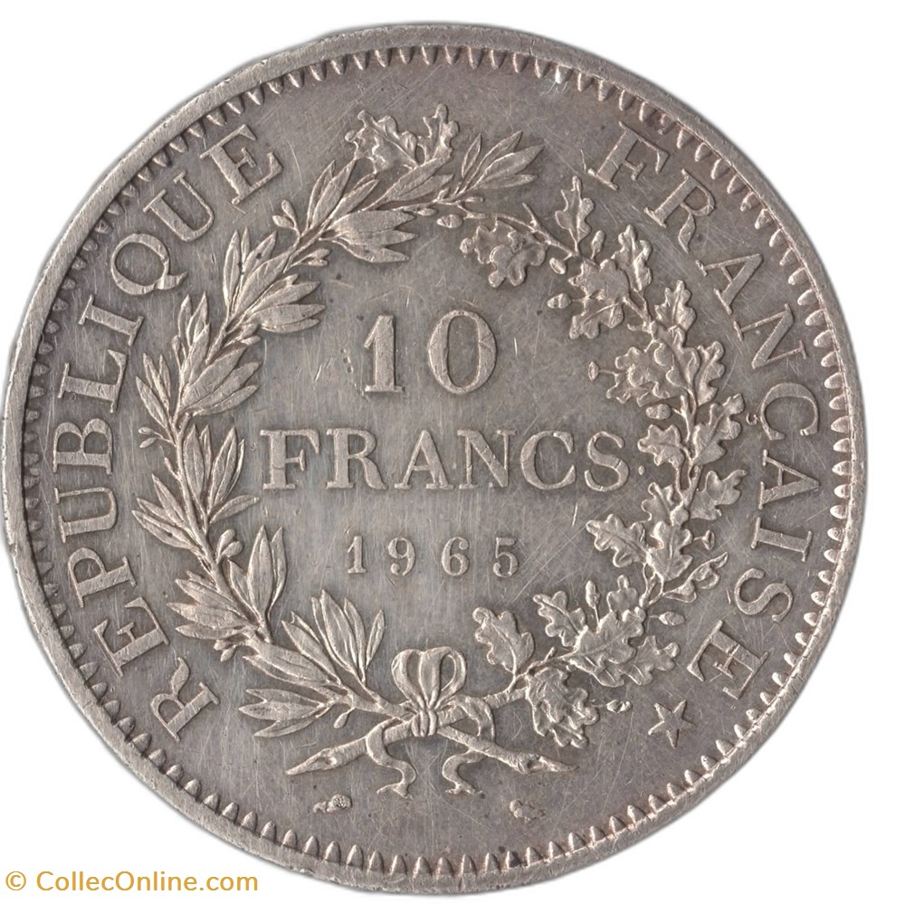 10 francs Hercule 1965 monnaies monde france 10 francs hercule 1965