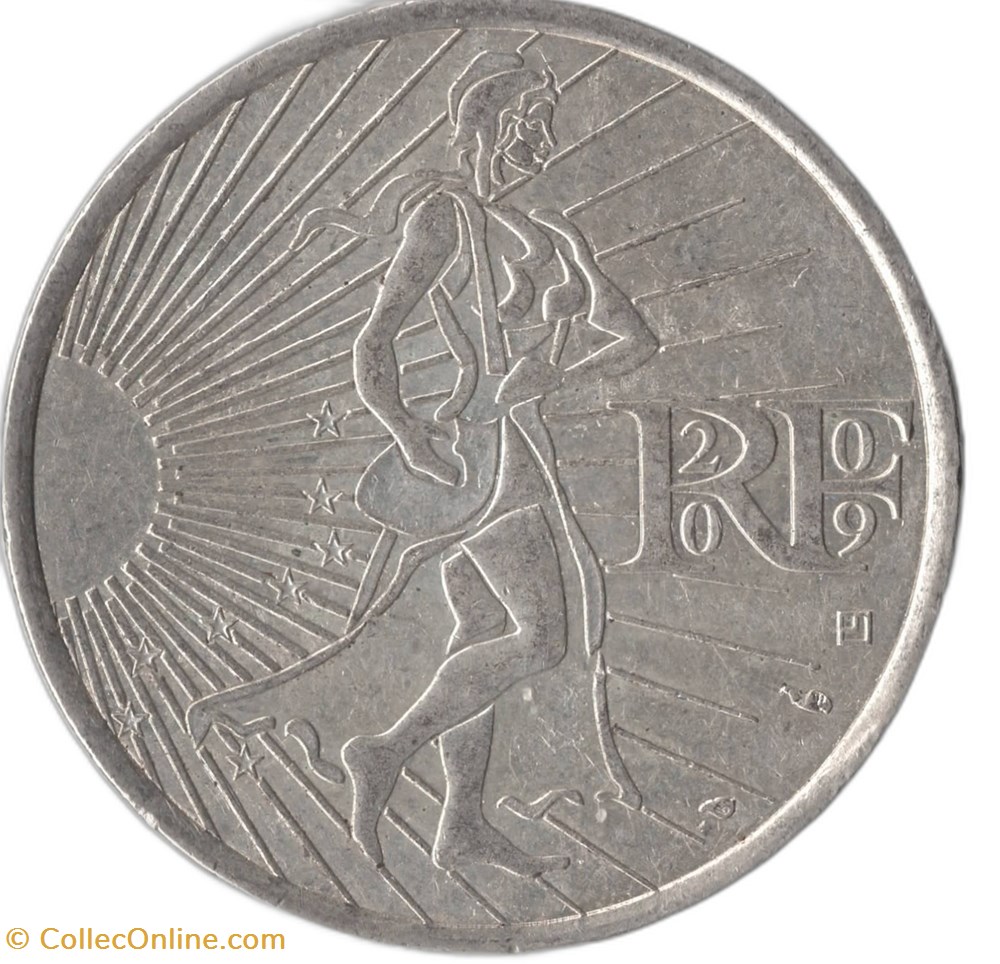 monnaies euros france 10 euro argent semeuse 2009
