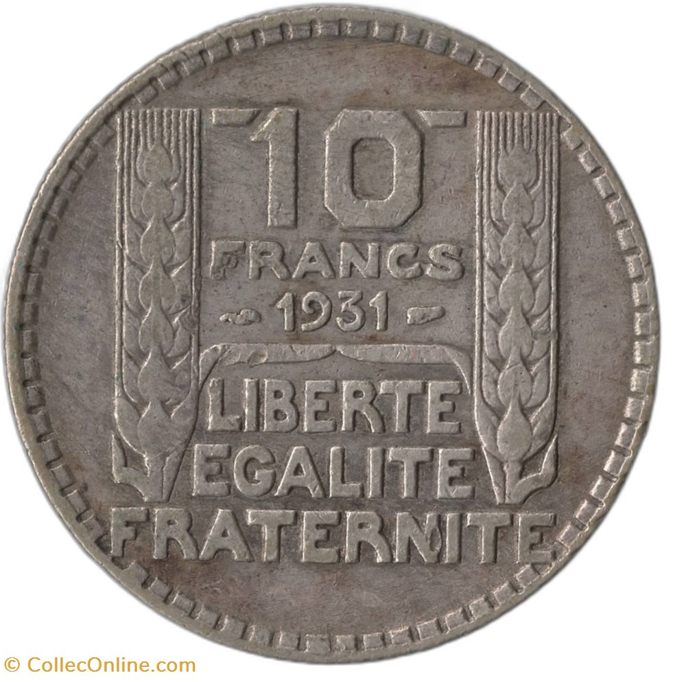 monnaies monde france 10 francs turin 1931
