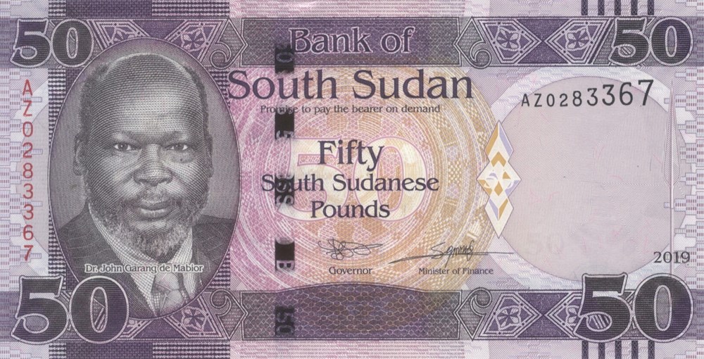 50 livres billets afrique soudan du sud 50 livres