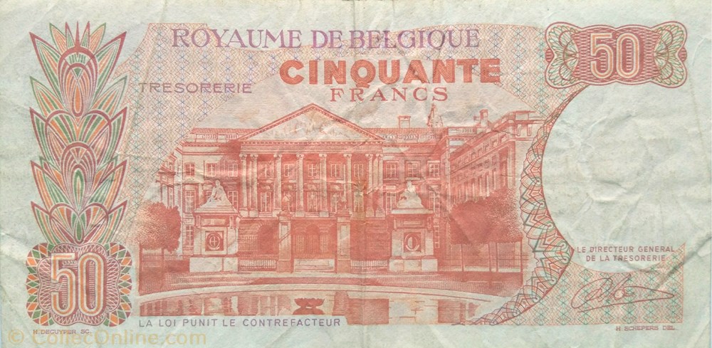 50 francs billets europe belgique 50 francs