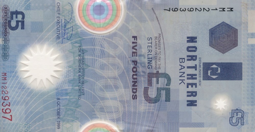 billets europe irlande du nord 5 livres