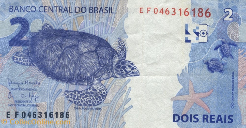 2 reais billets amerique du sud bresil 2 reais