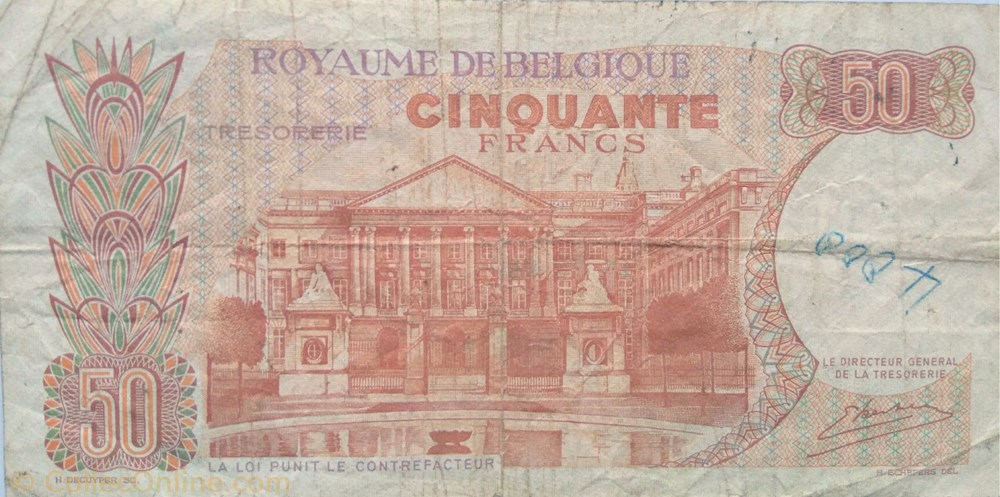 billets europe belgique 50 francs