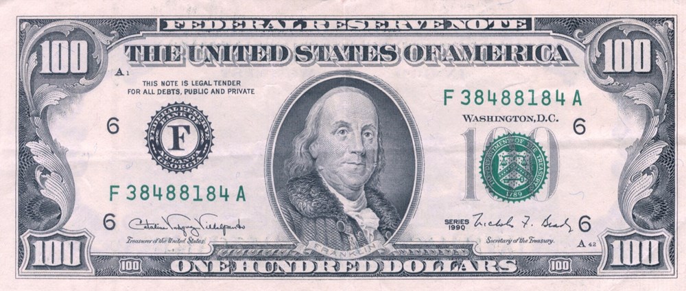 100 dollars billets amerique du nord etats unis 100 dollars