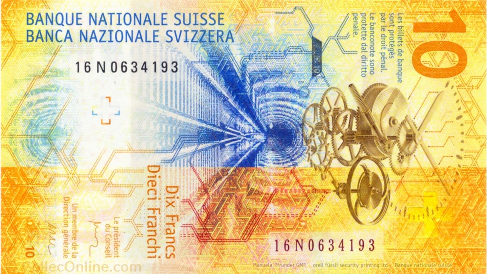 10 francs billets europe suisse 10 francs