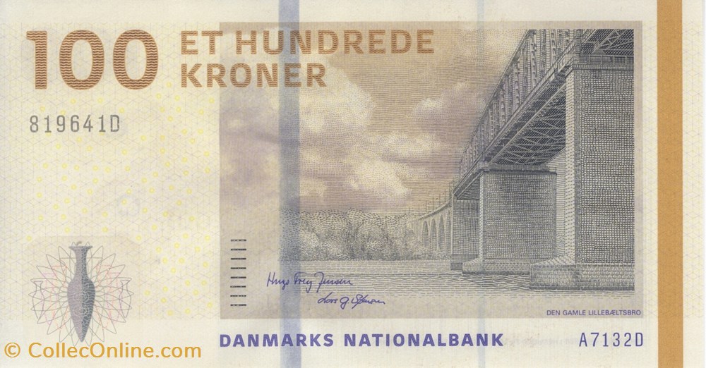 billets europe danemark 100 couronnes