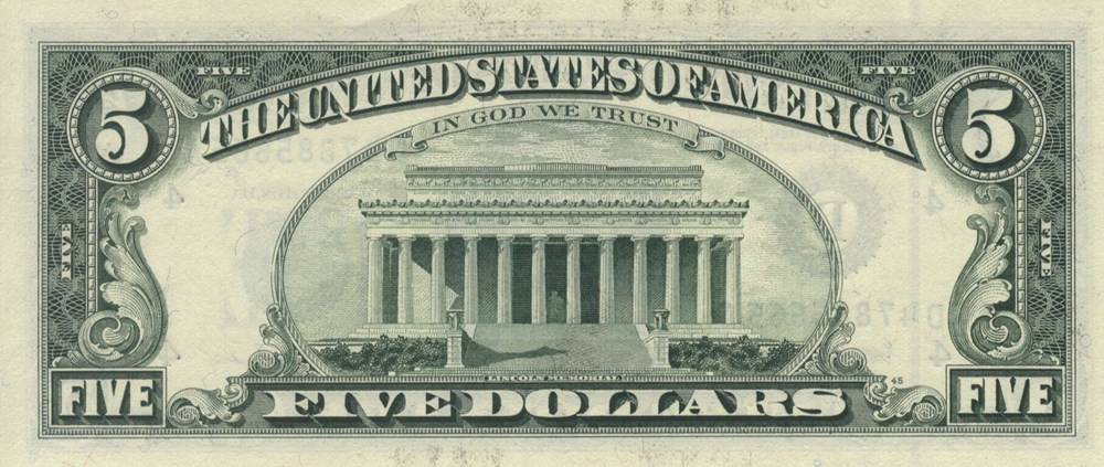 5 dollars billets amerique du nord etats unis 5 dollars