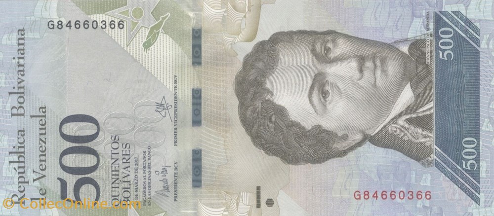 billets amerique du sud venezuela 500 bolivars