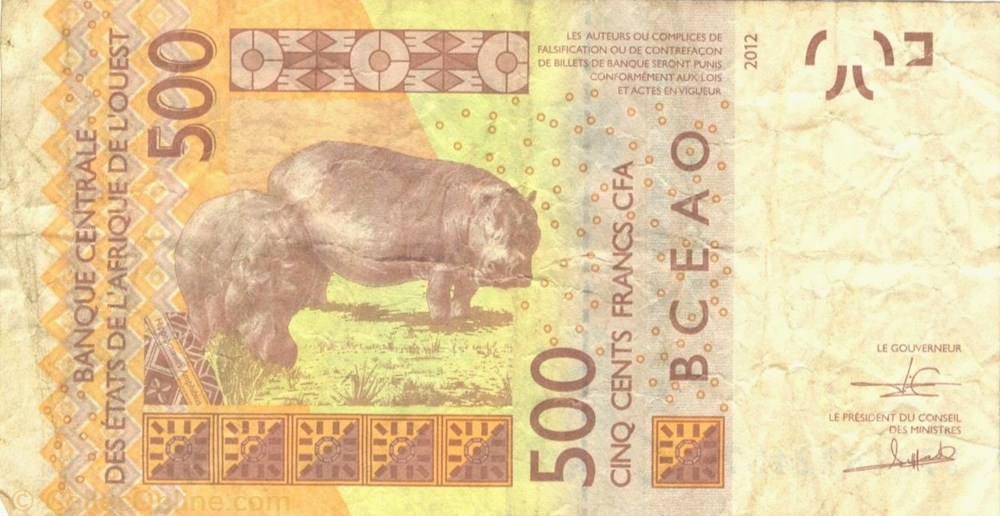 500 francs CFA Niger billets afrique 500 francs cfa niger