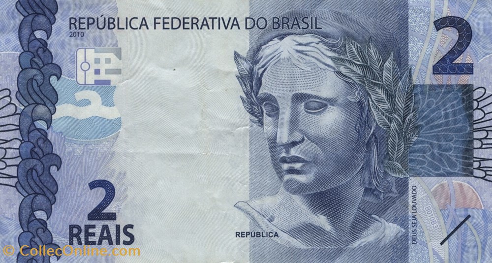 2 reais billets amerique du sud bresil 2 reais
