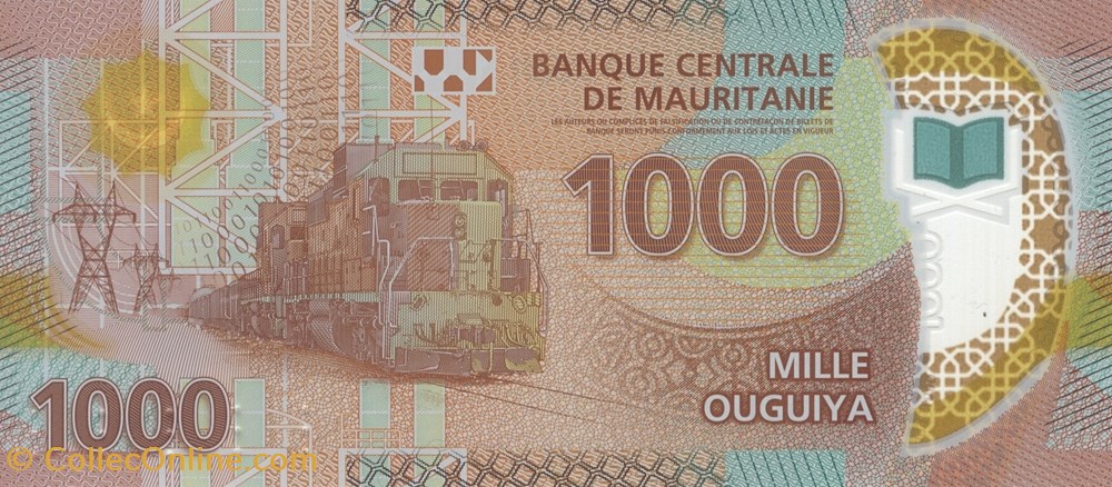 billets afrique mauritanie 1 000 ouguiya