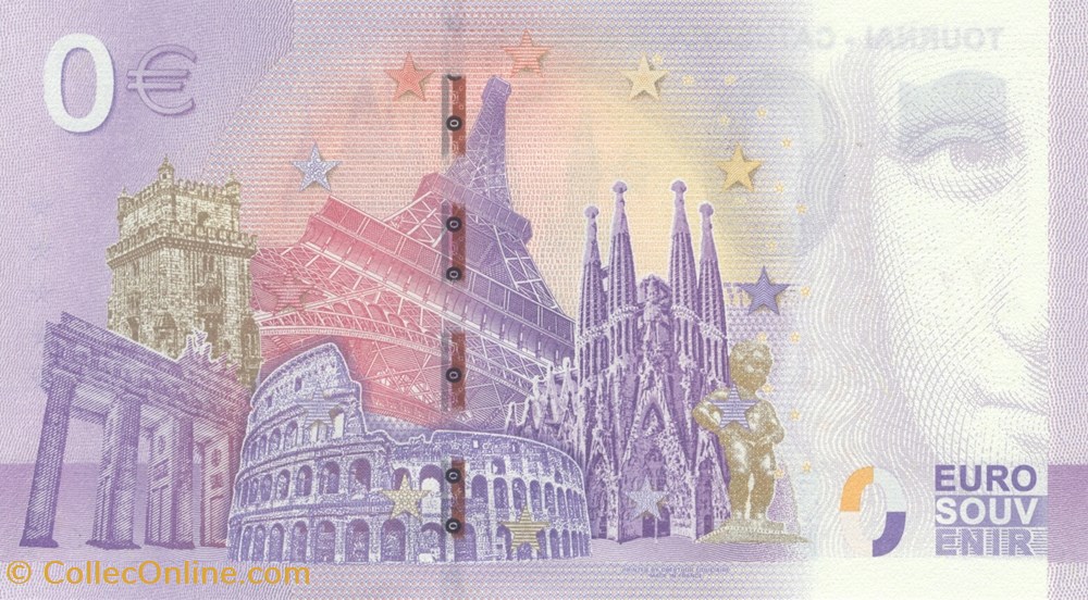 billets souvenirs belgique 0 euro souvenir
