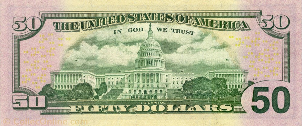 billets amerique du nord etats unis 50 dollars
