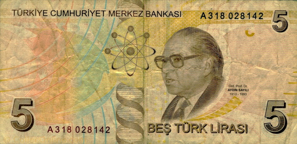 billets asie turquie 5 livres