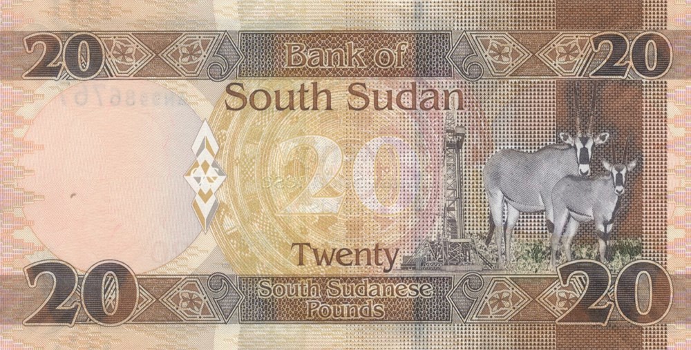 20 livres billets afrique soudan du sud 20 livres